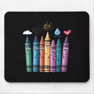 Fashionable Crayon Mood Colour Crayons Friyay Teac Mouse Pad