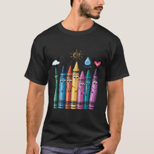 Fashionable Crayon Mood Colour Crayons Friyay Teac T-Shirt