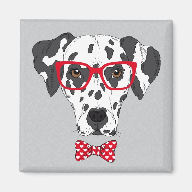 Fashionable Dalmatian Magnet (Front)