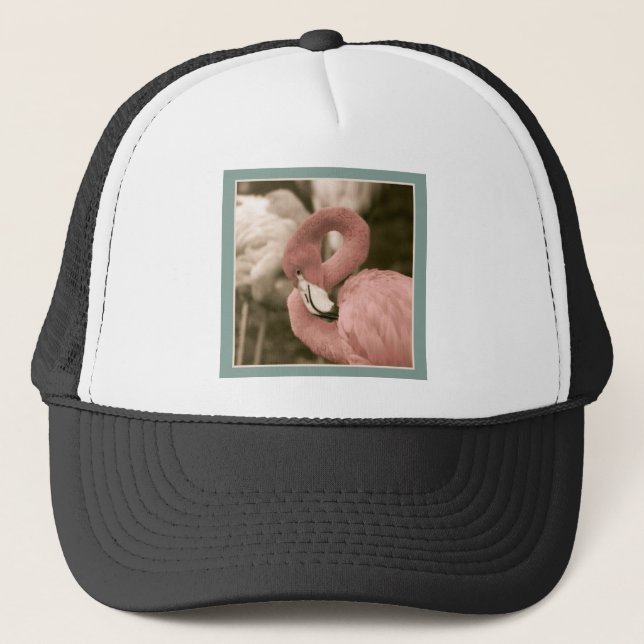 Fashionable Flamingo Trucker Hat (Front)