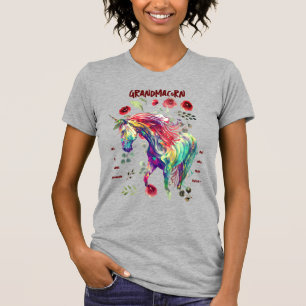 Fashionable Grandma Unicorn  T-Shirt