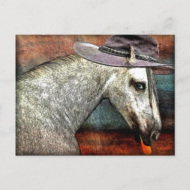 Fashionable Horse Postcard (Front)