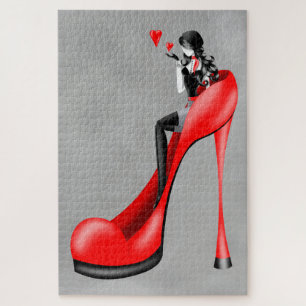 Fashionable Lady in Stiletto Jigsaw Puzzle