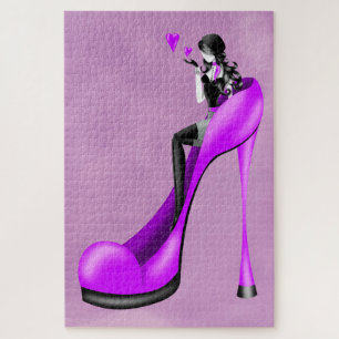 Fashionable Lady in Stiletto Jigsaw Puzzle