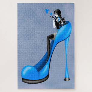 Fashionable Lady in Stiletto Jigsaw Puzzle