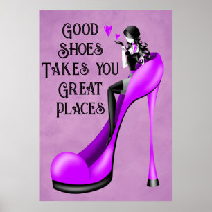 Fashionable Lady in Stiletto Poster