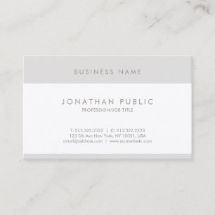Fashionable Minimalist Modern Plain Simple Luxury Business Card
