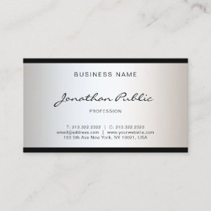 Fashionable Modern Minimalist Design Simple Glam Business Card