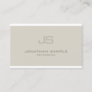 Fashionable Monogram Modern Professional Design Business Card