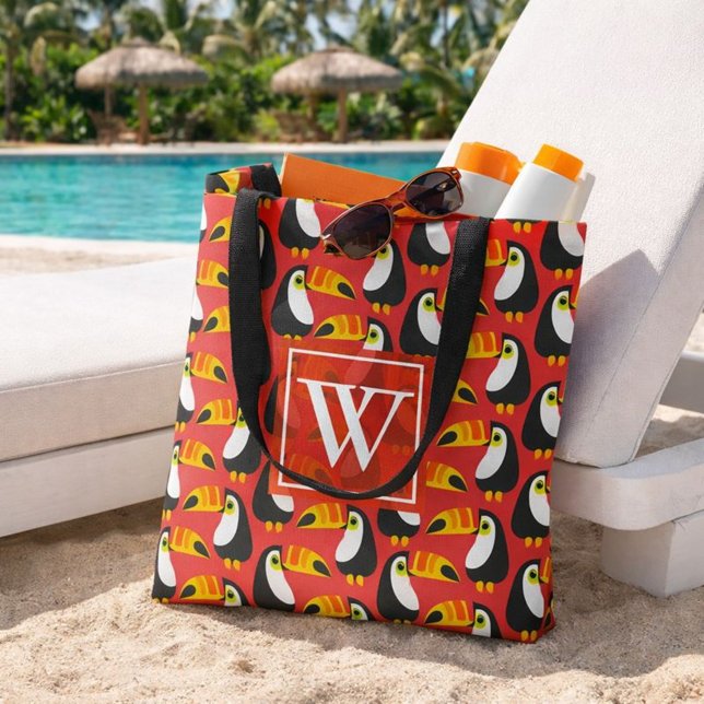Fashionable Monogram Toucan Tote Bag (Creator Uploaded)