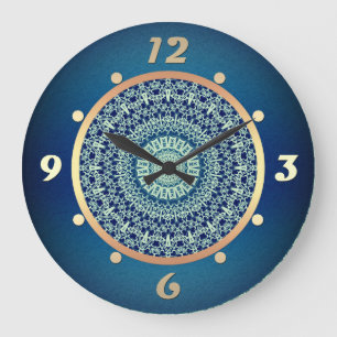 fashionable, Oriental pattern Large Clock