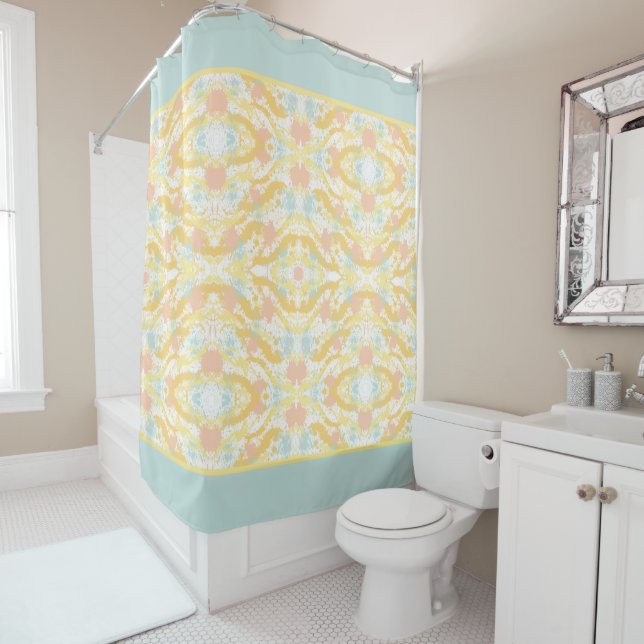 Fashionable Paint Splash Shower Curtain (In Situ)