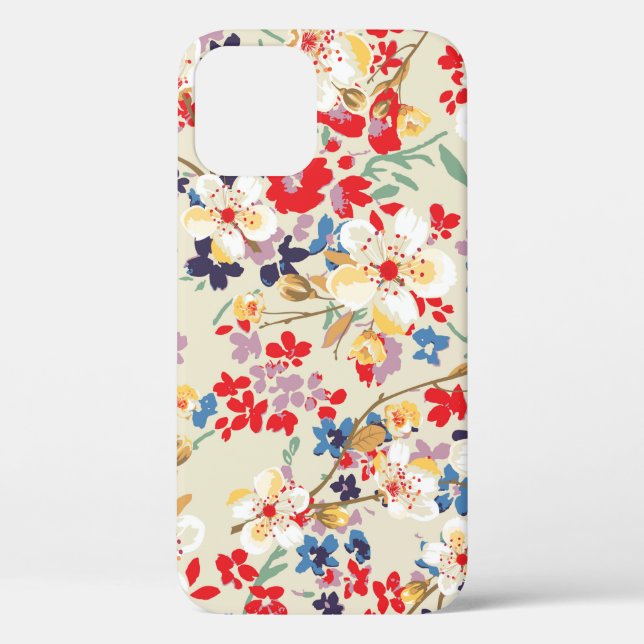Fashionable pattern in small flowers Case-Mate iPhone case (Back)