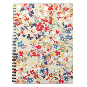 Fashionable pattern in small flowers notebook