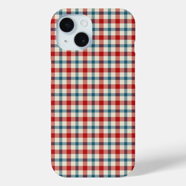 Fashionable Plaid Case-Mate iPhone Case (Back)