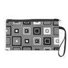 Fashionable Retro look black white Coin clutch
