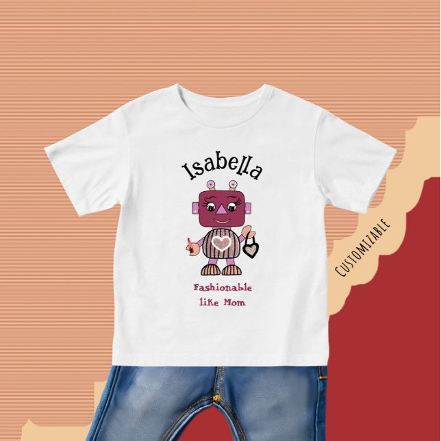 Fashionable robot  baby T-Shirt (Creator Uploaded)