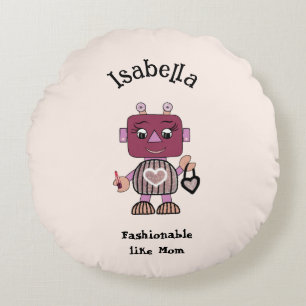 Fashionable robot  round cushion