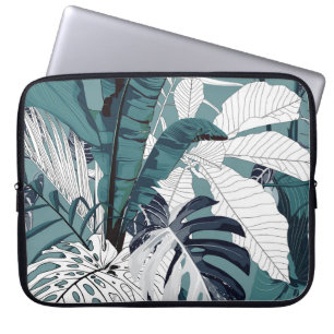 Fashionable seamless tropical pattern with tropica laptop sleeve