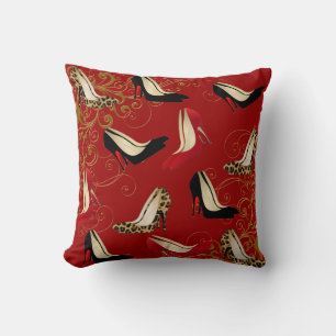 Fashionable Stiletto Heels Decorator Throw Pillow