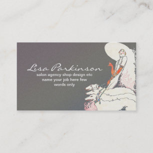 fashionable style beautiful lady business card