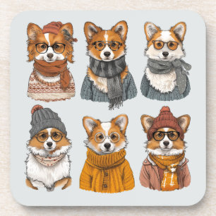 Fashionable Welsh Corgi Dogs Coaster