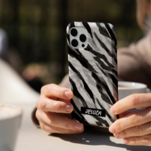 Fashionable Zebra Black White iPhone 16 Pro Case