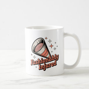 Fashionably Injured Vet Visit Humor Coffee Mug