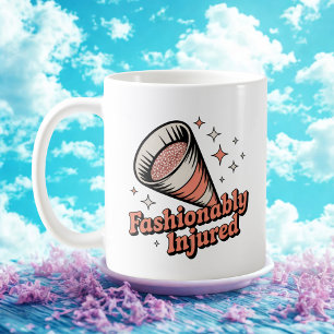 Fashionably Injured Vet Visit Humor Coffee Mug