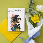 Fashionista Birthday Card - Customisable<br><div class="desc">Fashionista birthday card for a stylish trendy woman who always looks the part. Perfect card for your fashionable bff,  stylish sister in law,  trendy daughter or any fashion lover</div>