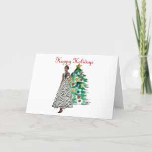 Fashionista Christmas Holiday Card
