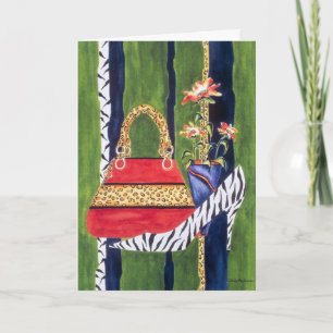 Fashionista Cousin Birthday Card