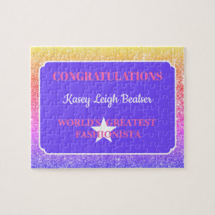 Fashionista! Fun Personalised Special Jigsaw Puzzle