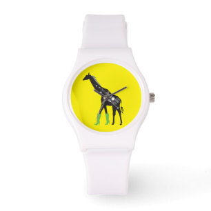 Fashionista Giraffe White Sporty Watch