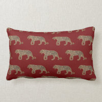 Fashionista Gold Black Red Glitter Tiger Pattern
