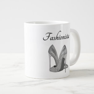 Fashionista High Heel Shoes Large Coffee Mug