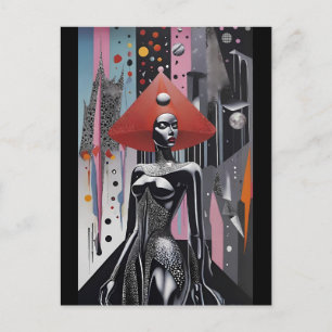 Fashionista - Ken Gauge Surreal Art Postcard