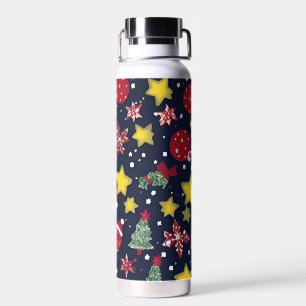 Fashionista’s Glitzy Christmas Water Bottle