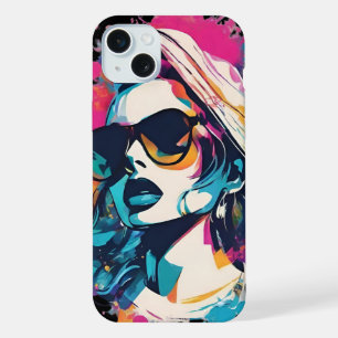 Fashionista Stilvolles Porträt Powerfrau iPhone 15 Plus Case