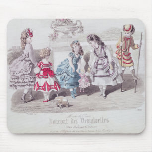 Fashions for Girls, from 'Journal des Mouse Pad
