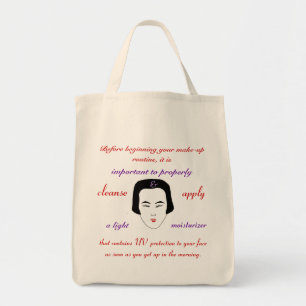 Fashions High End Daily Make-up Routine Organic Tote Bag