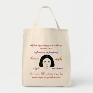 Fashions High End Daily Make-up Routine Organic Tote Bag