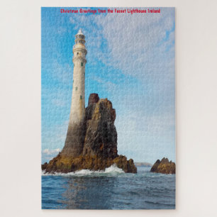Fasnet Lighthouse "Ireland's Tear Drop" Jigsaw Puz Jigsaw Puzzle