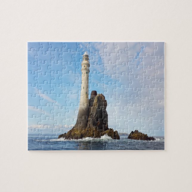 Fasnet Lighthouse "Ireland's Tear Drop" Jigsaw Puzzle (Horizontal)