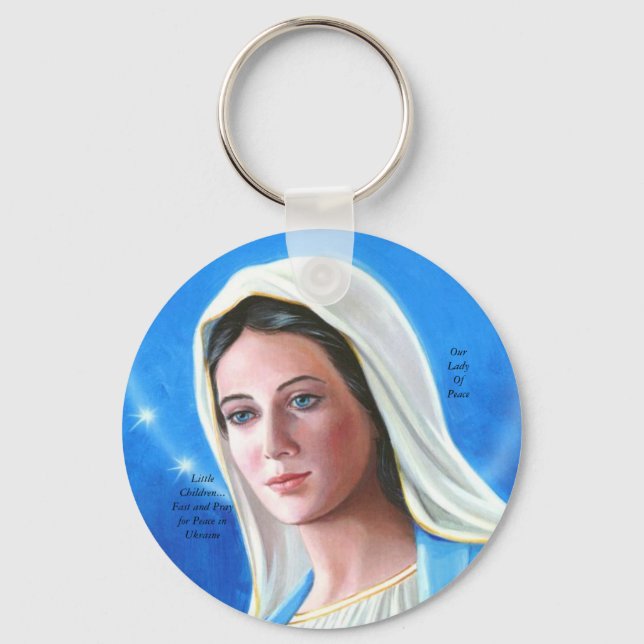 Fast and Pray For Ukraine Key Ring (Front)
