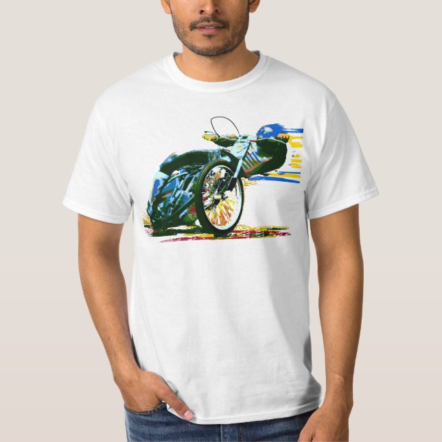 Fast Awesome Speedway Motorcycle T-Shirt (Front)