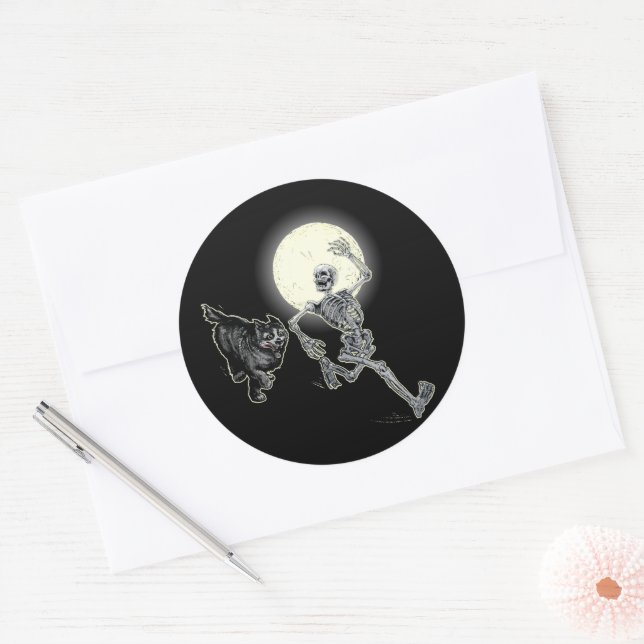 Fast Bones Classic Round Sticker (Envelope)