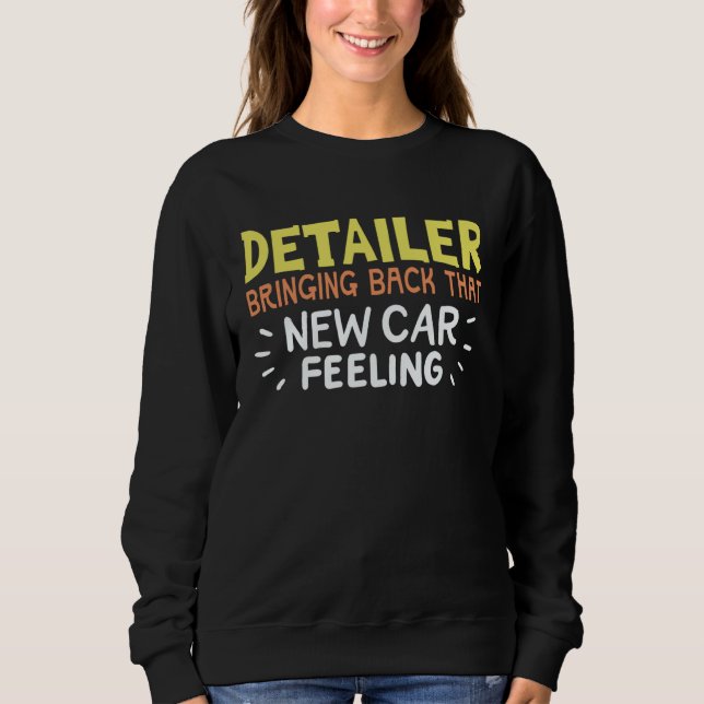 Fast car detailer for craftsmen with sweatshirt (Front)