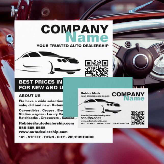 Fast Car Logo, Auto Dealer Business Card (Creator Uploaded)