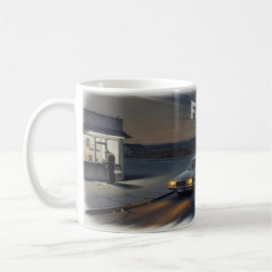 Fast Car Night Road Hand in Hand Escape Mug